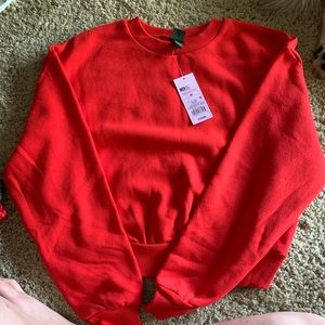 Wild fable red cotton sweatshirt NWT